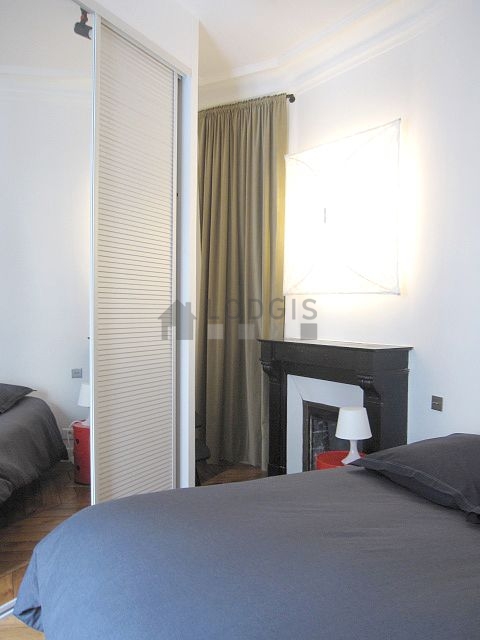 Beautiful alcove with wooden floor close to the living room