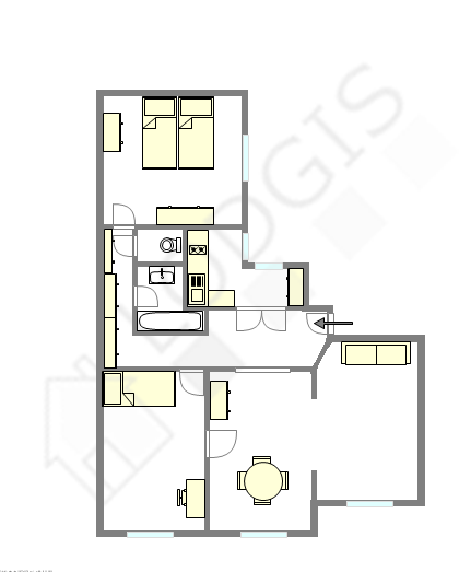 アパルトマン パリ 7区 - レイアウト