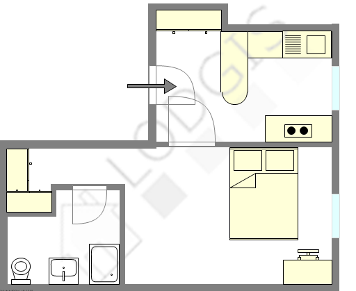 Apartment Paris 11° - Interactive plan