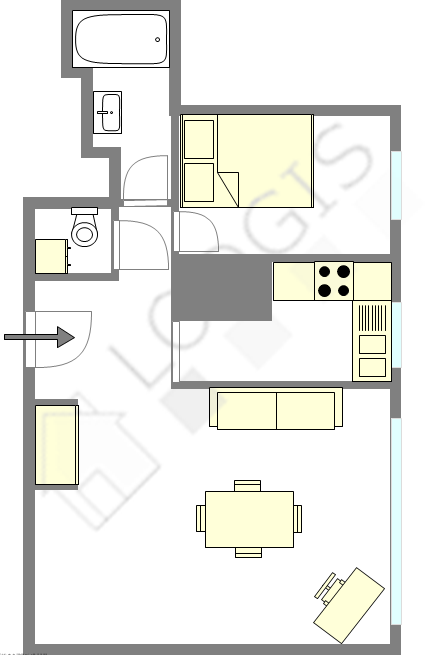 Apartment Paris 12° - Interactive plan