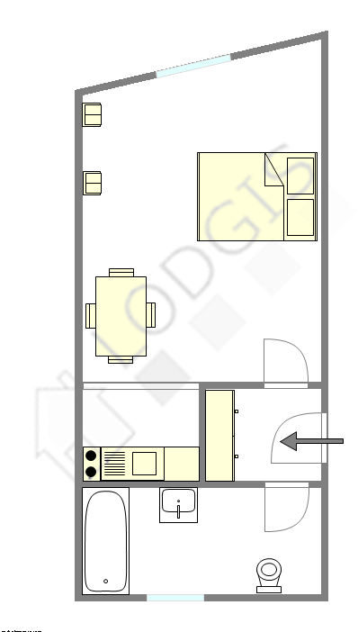 Appartement Paris 9° - Plan interactif