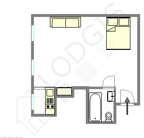 Квартира Париж 5° - Интерактивный план