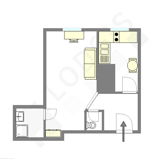Apartment Paris 12° - Interactive plan