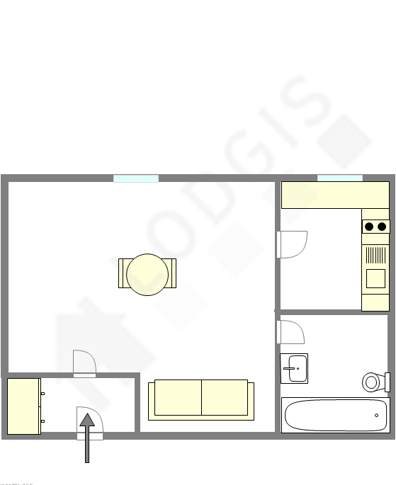 Квартира Париж 8° - Интерактивный план