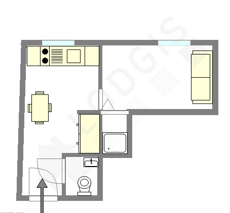 Квартира Париж 10° - Интерактивный план