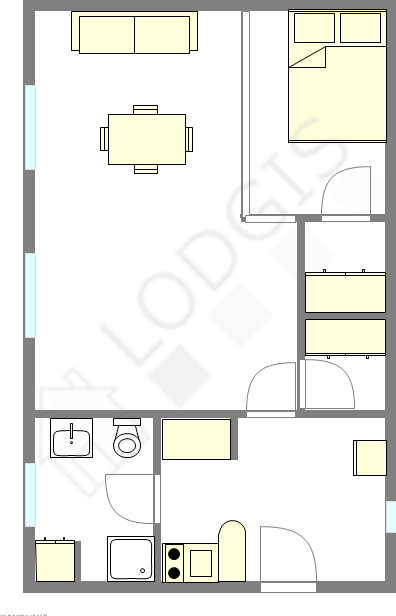 Wohnung Paris 6° - Interaktiven Plan