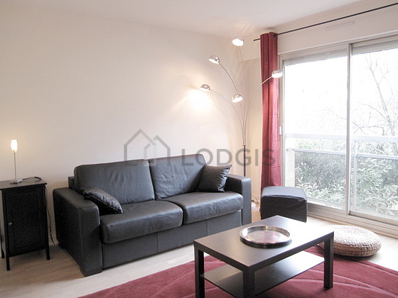 Living room with wooden floor