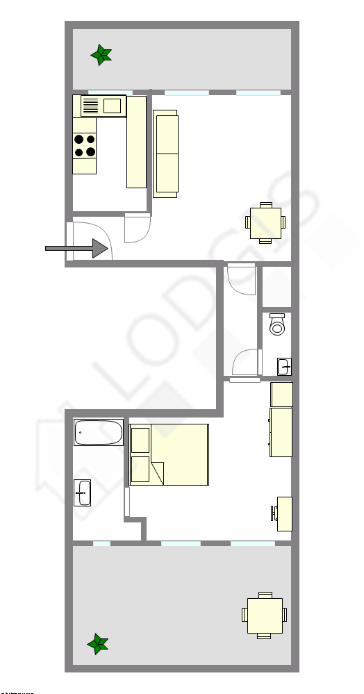 Apartment Paris 17° - Interactive plan