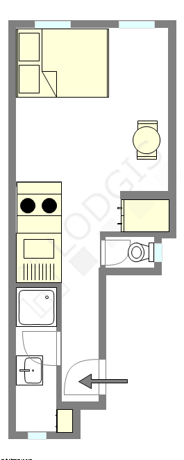 Квартира Париж 8° - Интерактивный план