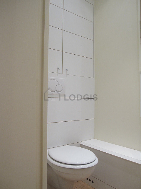 Toilets separated from the bathroom