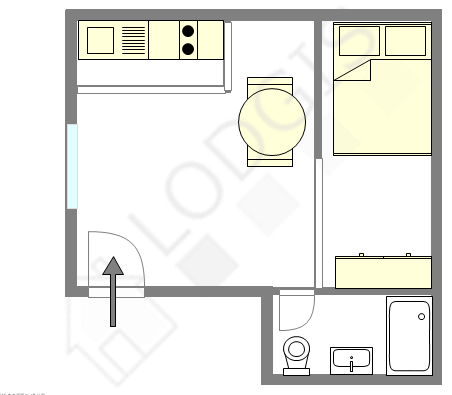 アパルトマン パリ 2区 - レイアウト