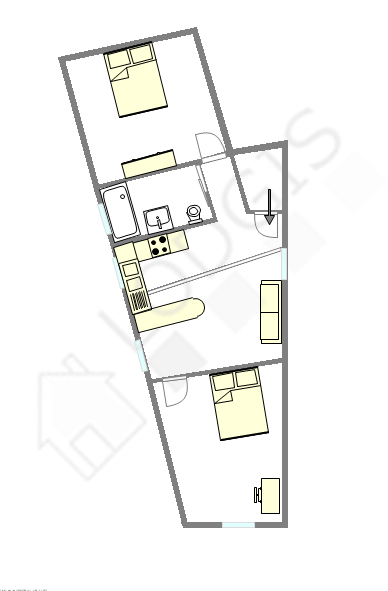Apartment Seine st-denis Nord - Interactive plan