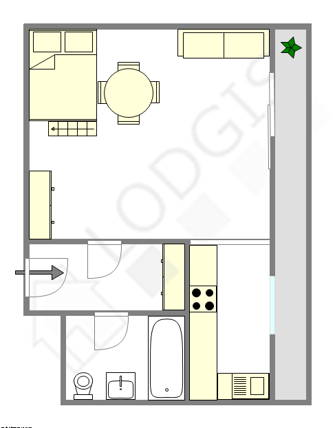 アパルトマン パリ 17区 - レイアウト