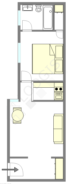 Apartment Paris 16° - Interactive plan