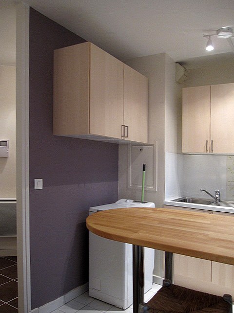 Cuisine dînatoire pour 4 personne(s) équipée de plaques de cuisson, réfrigerateur, freezer, vaisselle