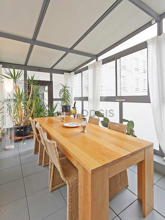 Dining room equipped with dining table, 6 chair(s)