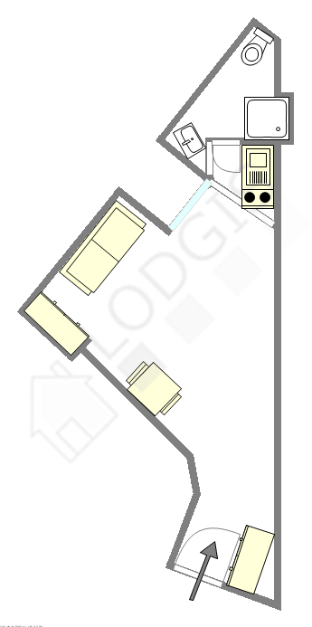 Appartement Paris 16° - Plan interactif