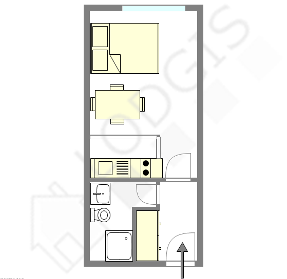 Appartement Paris 15° - Plan interactif