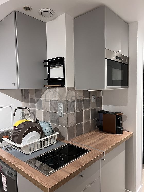 Kitchen with wooden floor