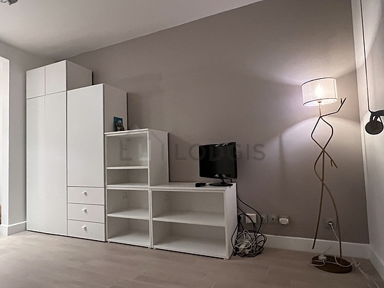Living room with wooden floor