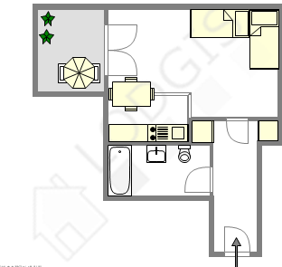 Appartement Paris 12° - Plan interactif