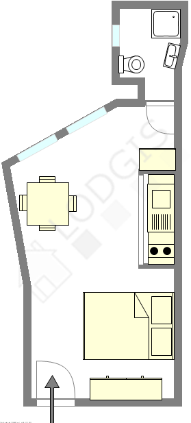 Appartement Paris 7° - Plan interactif
