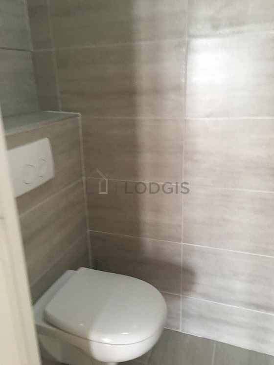 Bathroom with tile floor