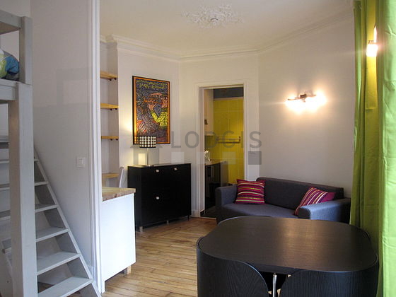 Living room with wooden floor