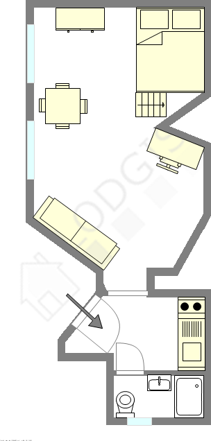 Apartamento Paris 11° - Plano interativo