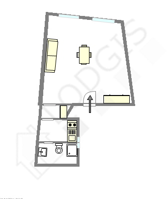 Appartement Paris 6° - Plan interactif