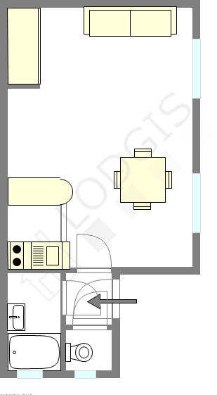 Appartamento Parigi 11° - Piantina interattiva