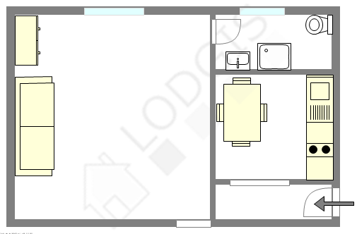 Квартира Париж 10° - Интерактивный план