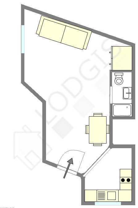 Квартира Париж 16° - Интерактивный план