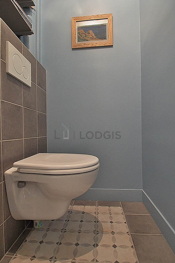 Toilets separated from the bathroom