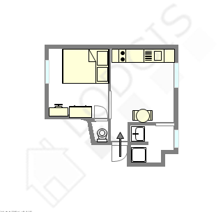 Квартира Париж 18° - Интерактивный план