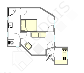 アパルトマン パリ 19区 - レイアウト
