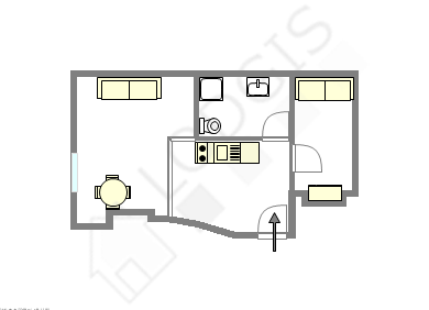 Appartamento Parigi 14° - Piantina interattiva