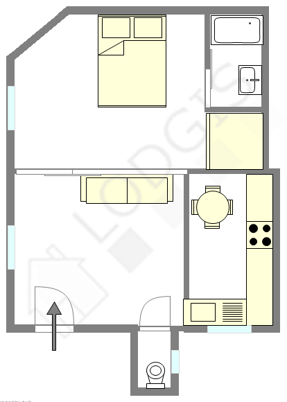Apartment Paris 11° - Interactive plan