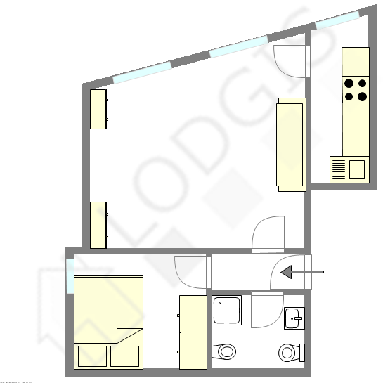 Appartamento Parigi 6° - Piantina interattiva