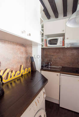 Beautiful kitchen with tilefloor
