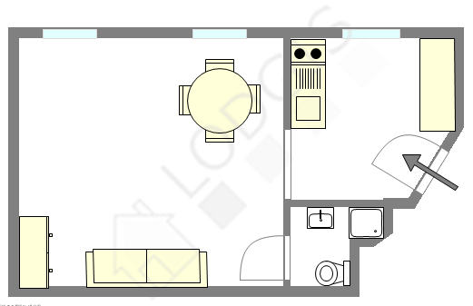 Квартира Париж 1° - Интерактивный план