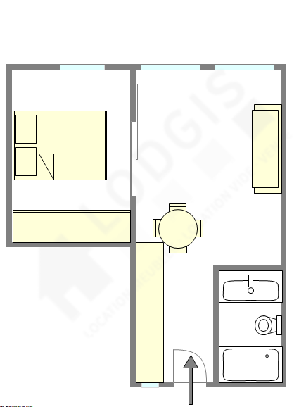 Wohnung Paris 6° - Interaktiven Plan
