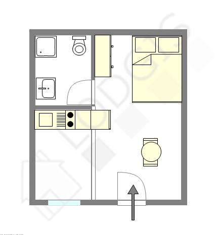 Appartement Paris 1° - Plan interactif