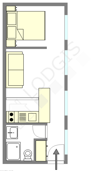 Appartement Paris 2° - Plan interactif