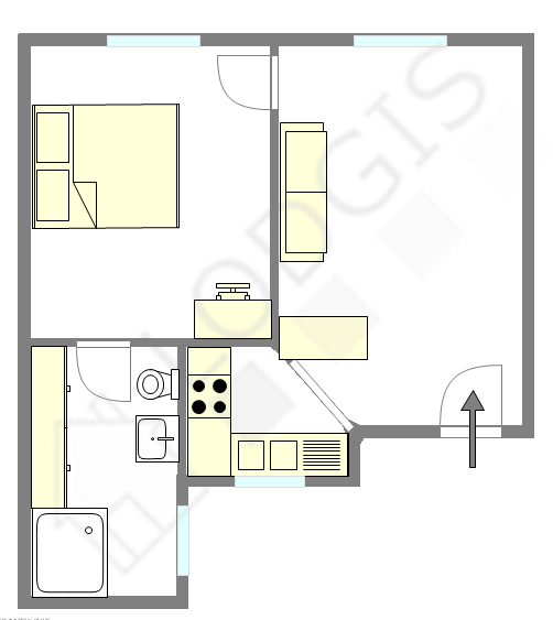 Apartment Hauts de seine Sud - Interactive plan