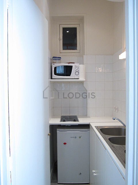 Kitchen with tile floor