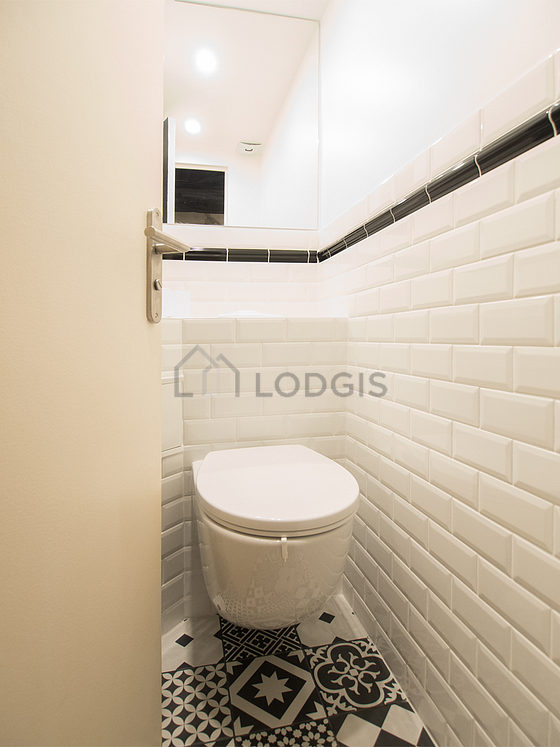 Toilets separated from the bathroom