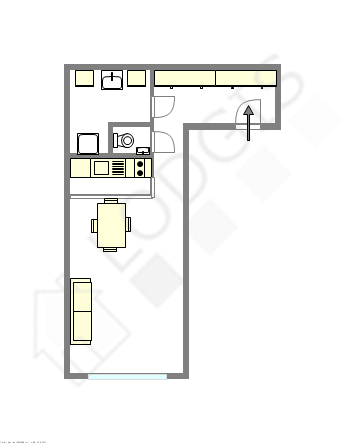 Квартира Париж 14° - Интерактивный план