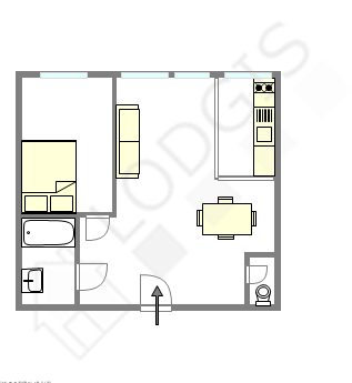 Appartamento Parigi 9° - Piantina interattiva