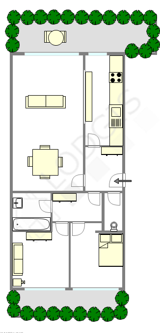 Apartment Issy-Les-Moulineaux - Interactive plan